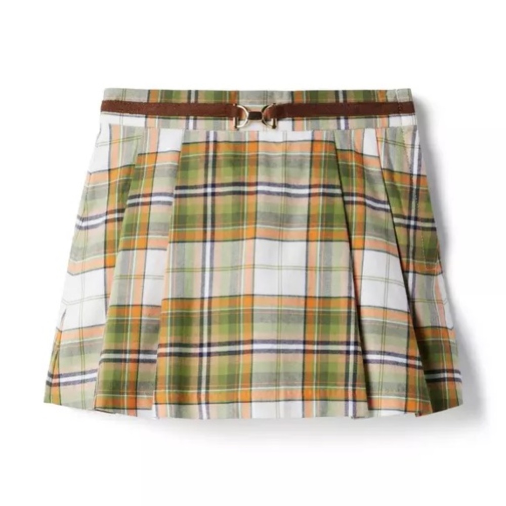 Janie and Jack Plaid Pleated Skirt